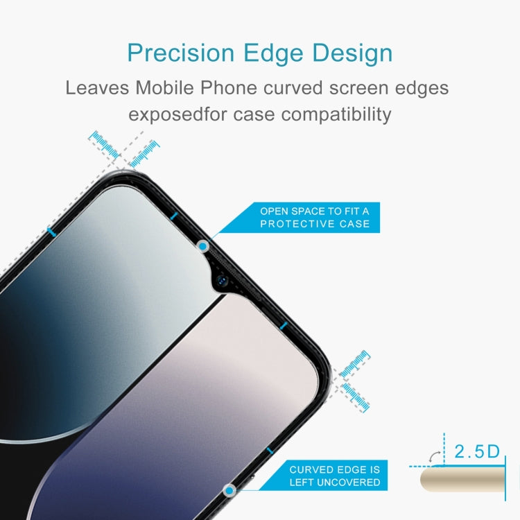 Tempered glass screen protector with precision curved-edge design for case compatibility