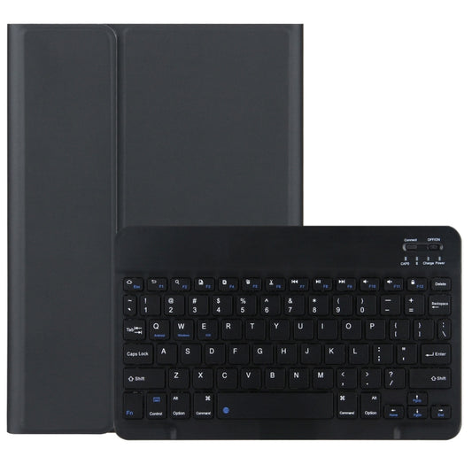 Bluetooth keyboard tablet case with folio cover and black detachable keyboard, Black
