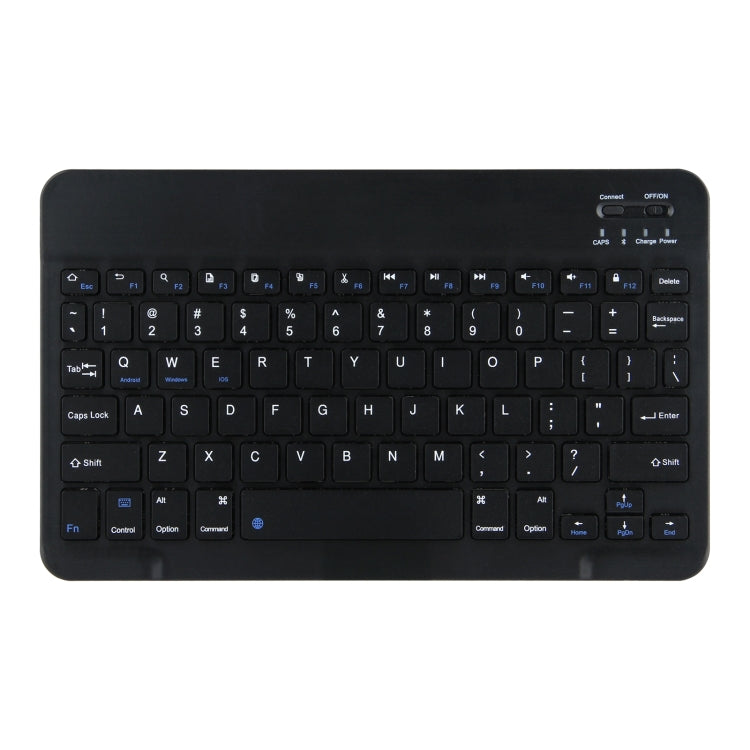 Bluetooth keyboard tablet case detachable keyboard with trackpad and function keys, black