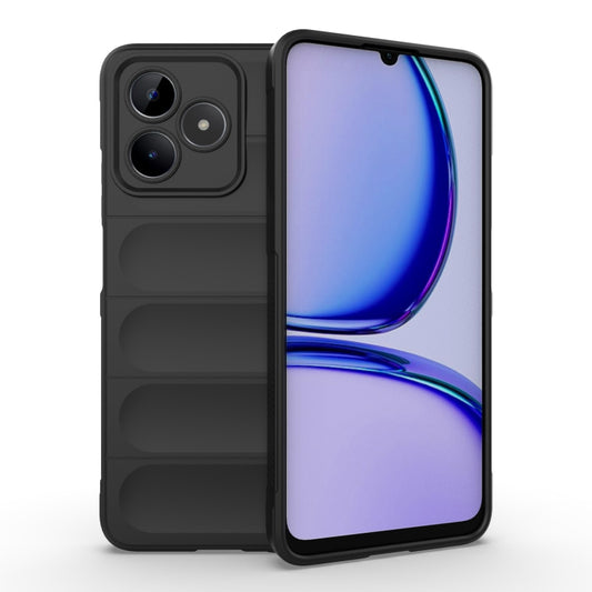 Black TPU phone case with textured grip and camera cutouts