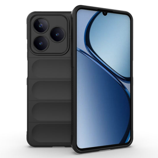 Black TPU phone case with flannel-style panel, raised camera cutouts and lip edges.