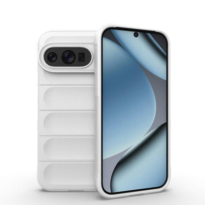 TPU + flannel phone case, white with camera cutout and card-slot design