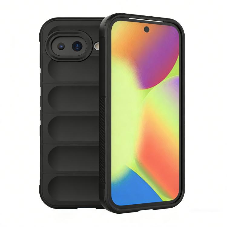 Black TPU phone case with flannel lining, raised camera cutouts and side grip