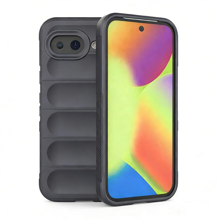 Black TPU phone case with flannel interior, raised edges and camera cutout