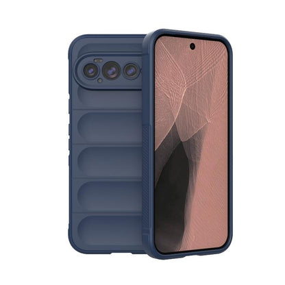 TPU phone case with flannel lining, navy back with pink/rose display window