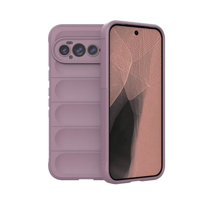 TPU phone case with flannel lining, mauve back with pink/rose display window
