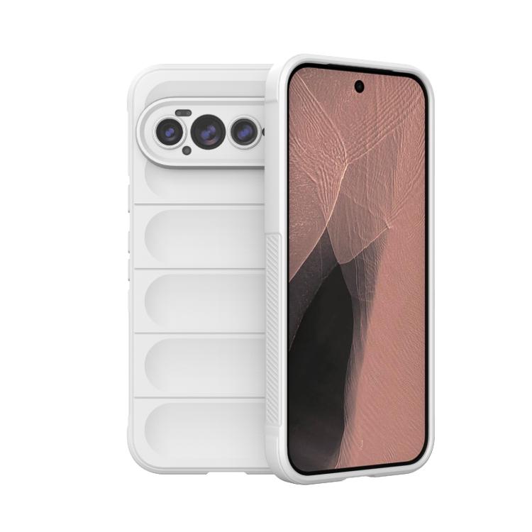 TPU phone case with flannel lining, white back with pink/rose display window