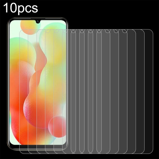 10-pack 2.5D tempered glass screen protector film, clear, for curved phone screens
