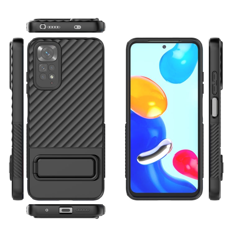 Black wavy TPU phone case set with lens film, camera cutouts, and screen protection