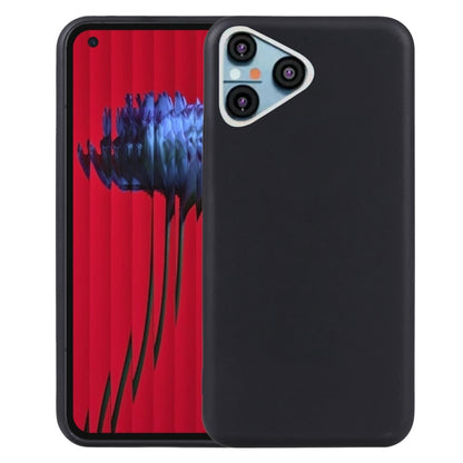TPU phone case for Nothing Phone 2 with red and blue abstract pattern, black rim