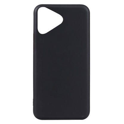 TPU phone case for Nothing Phone 2, matte black back with camera and port cutouts