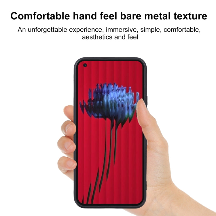 TPU phone case for Nothing Phone 2 with red and blue abstract print, black frame