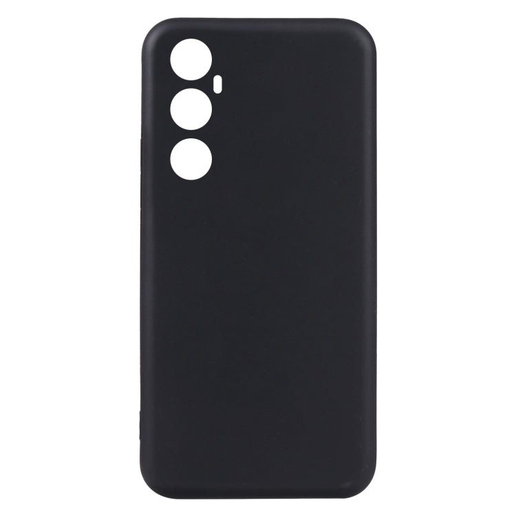 Black TPU phone case back with speaker and camera openings
