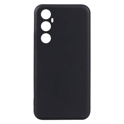 Black TPU phone case back with speaker and camera openings