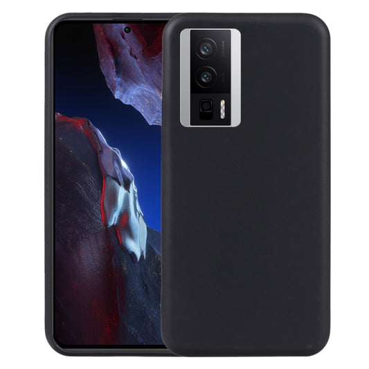 Black TPU phone case with dual camera cutout for Xiaomi Poco F5 Pro