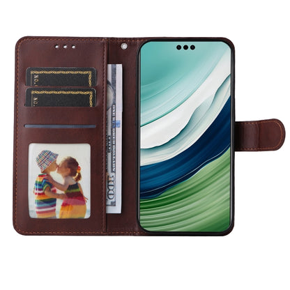 Brown flip phone case with card slots and folio cover