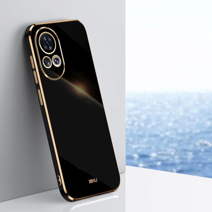 Black TPU phone case with electroplated edge and raised camera lens cutouts