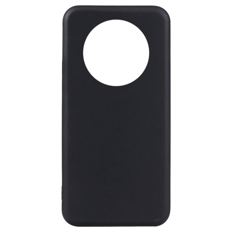 Black TPU phone case back with circular camera cutout and flash opening
