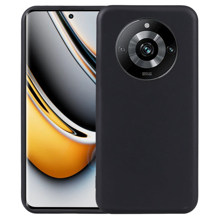 Black TPU phone case with round camera cutout and protective edges