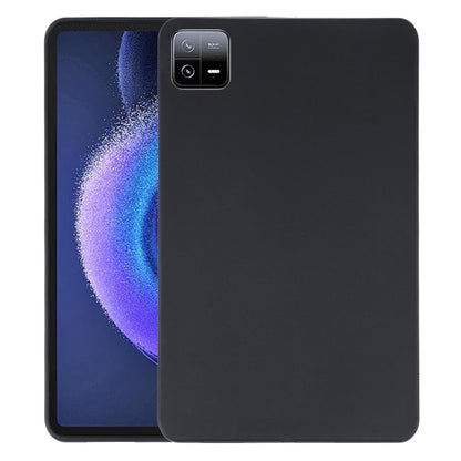 Black TPU tablet case with camera module cutout and slim full cover