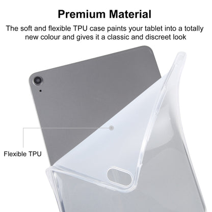 Two-tone TPU tablet case with gray back and clear flexible cover