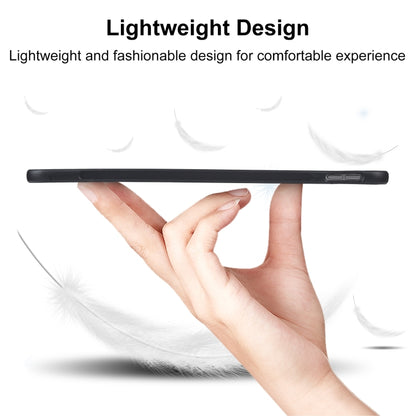 Black slim TPU tablet case with thin profile and side cutouts