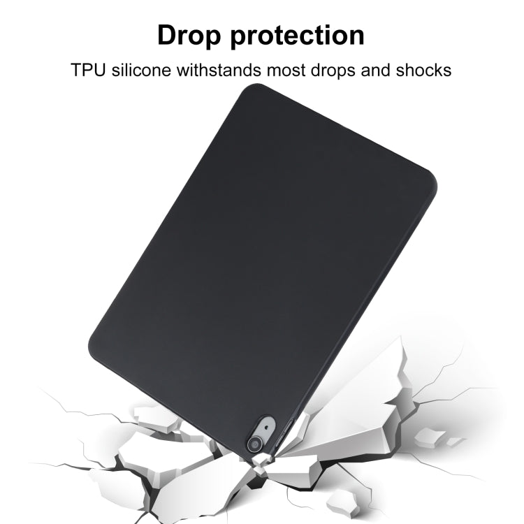 Black slim TPU tablet case with corner protection and drop-resistant design