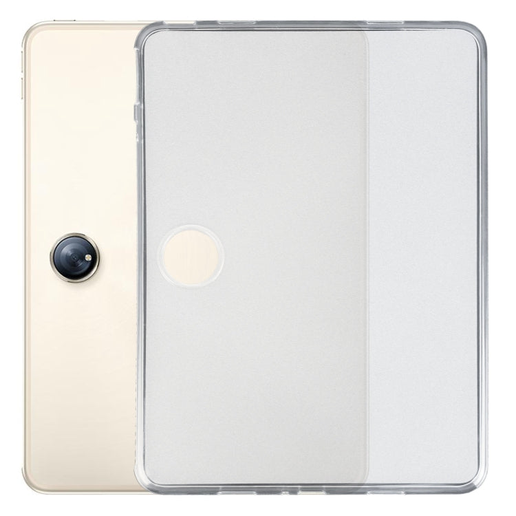 Clear TPU tablet case with camera cutout and protective corners