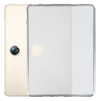 Clear TPU tablet case with camera cutout and protective corners