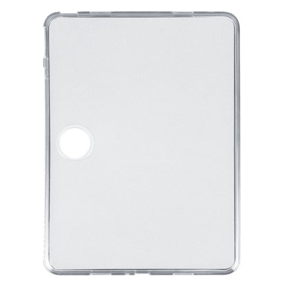 Transparent TPU tablet case with camera cutout and smooth back cover