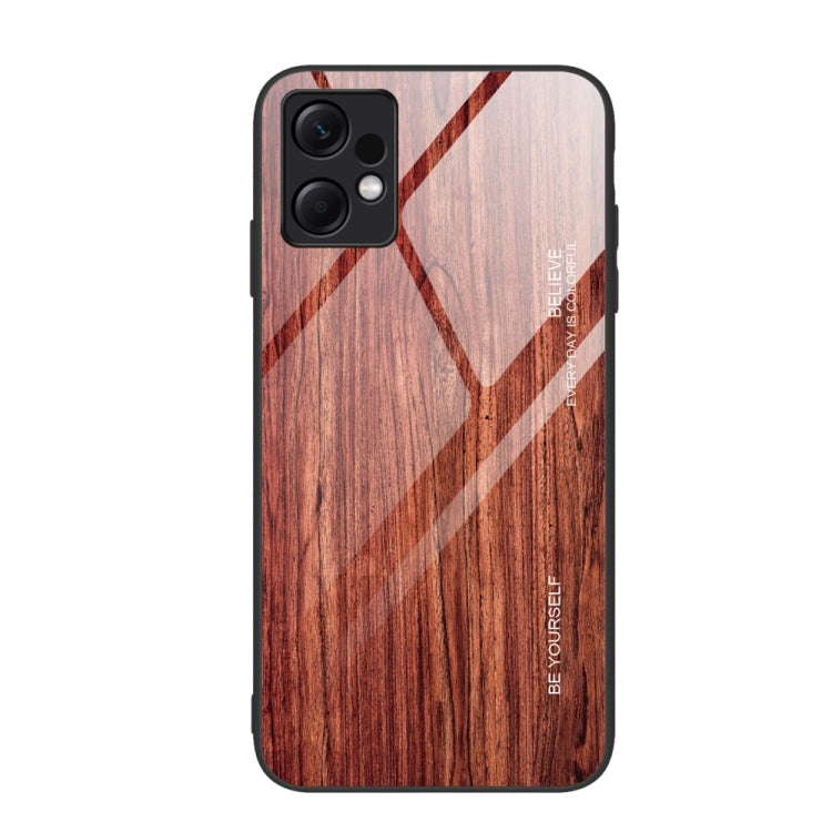 Red-brown wood-grain TPU phone case with diagonal geometric stripes