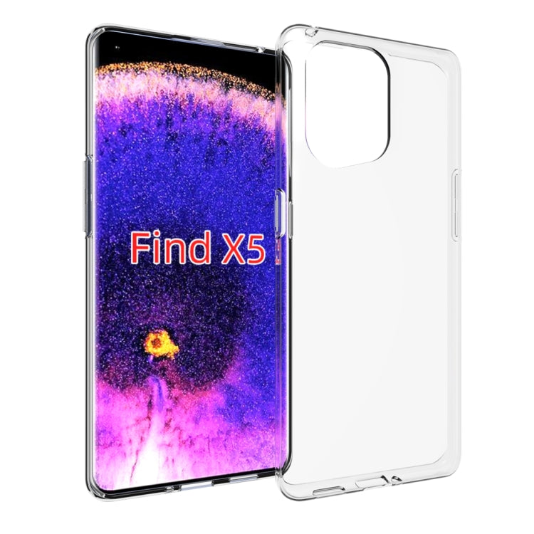 Clear TPU phone case with smooth transparent back and camera opening
