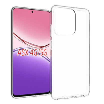 Transparent TPU phone case with camera cutout and slim protective edges