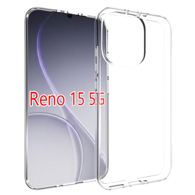 Transparent TPU phone case on a dark blue phone, front cover edges and camera cutout