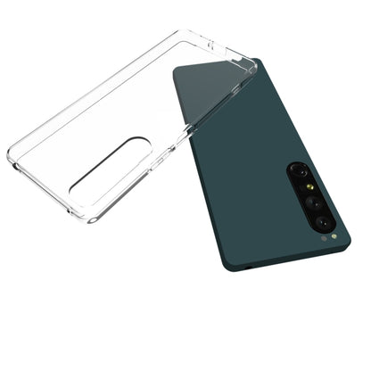 Clear TPU phone case with camera opening and protective corner bumpers