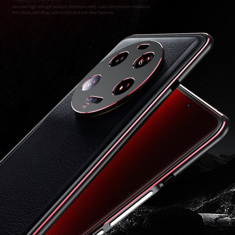 Phone case close-up: black metal frame with lens cover over the camera module
