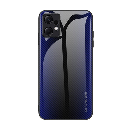 Blue textured TPU phone case with raised camera cutouts and carbon-fiber pattern