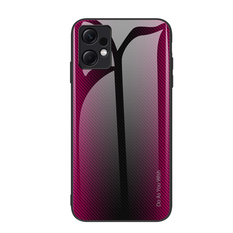 Pink-red textured TPU phone case with raised camera cutouts and carbon-fiber pattern