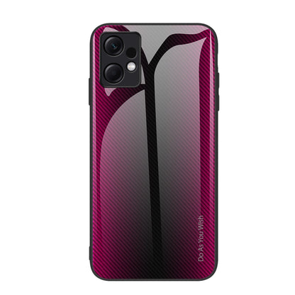 Pink-red textured TPU phone case with raised camera cutouts and carbon-fiber pattern