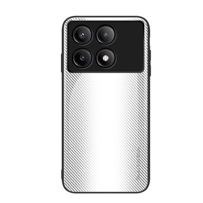 White textured TPU phone case with raised camera cutouts and carbon-fiber pattern