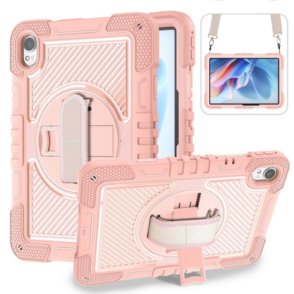 Protective tablet case with rotating stand, rose pink silicone