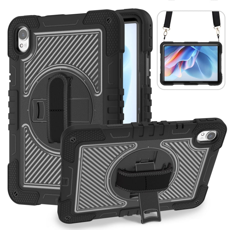 Protective tablet case with rotating stand, dark black silicone