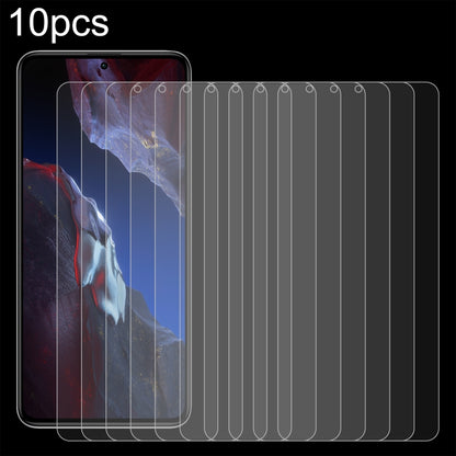 Tempered glass screen protectors (10-pack) with clear 2.5D curved fit