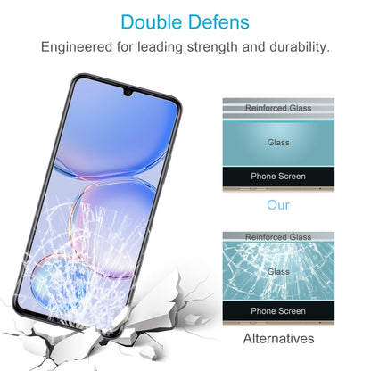 Tempered glass screen protector film set for strong impact protection