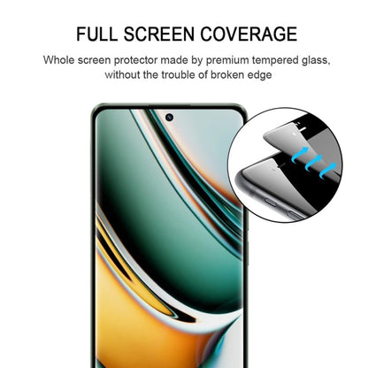 Full-screen tempered glass protector with 3D curved edges for Realme 11 Pro