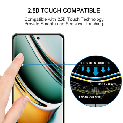 2.5D touch tempered glass screen protector for Realme 11 Pro, smooth edges