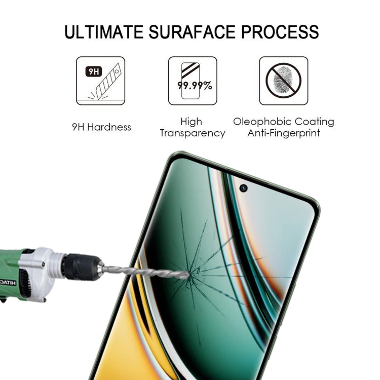 Tempered glass screen protector for Realme 11 Pro with anti-fingerprint coating