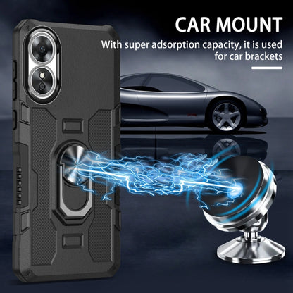 Black rugged phone case with ring holder and car mount stand