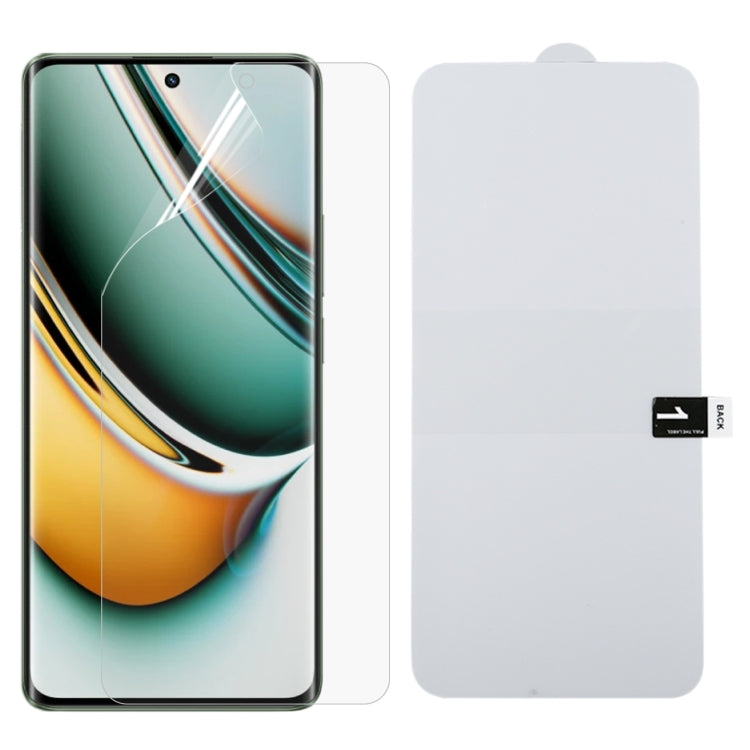 Full-coverage clear hydrogel screen protector film for Realme 11 Pro