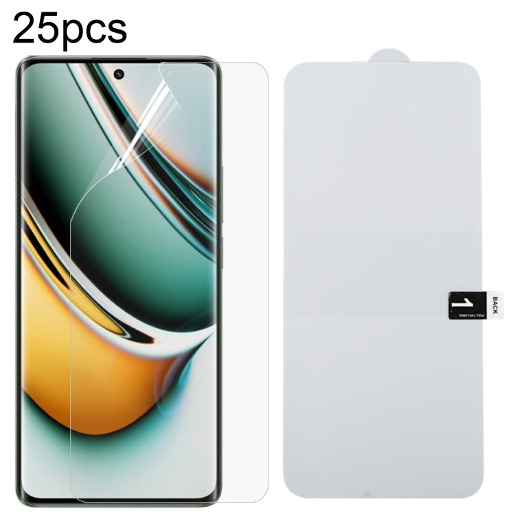 Full-screen hydrogel phone screen protector set for Realme 11 Pro, transparent film pieces